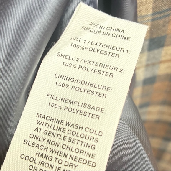 Avec Les Filles NWOT Plaid Trenchcoat Sz Large - Picture 10 of 11